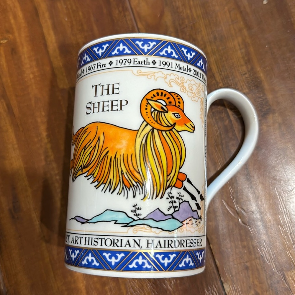 Dunoon Scotland Chinese Zodiac Year of the Sheep Stoneware Mug